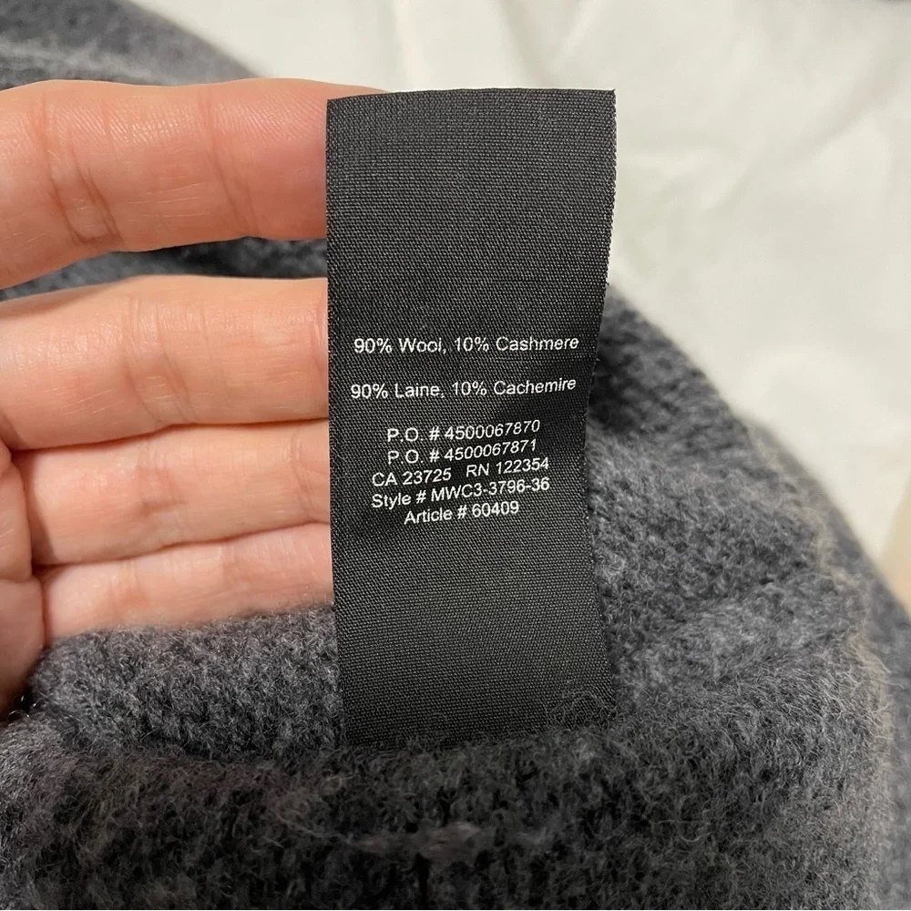 Golden by Tna Gorme Wool + Cashmere Turtleneck Sweater Gray XS Aritzia #60409 - Picture 7 of 7